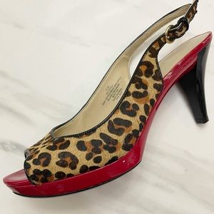 New Nine West Heels Leopard Platform Heels Red Bottoms